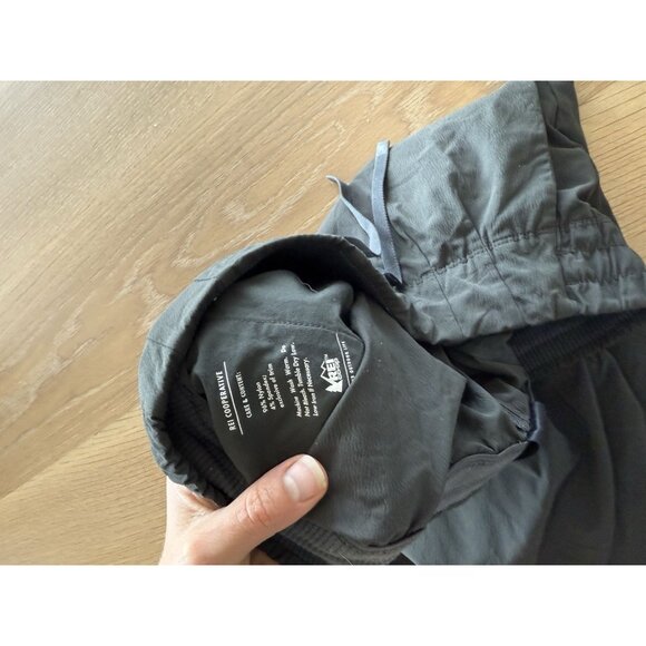 REI Cooperative Pants Women's Medium M Green Straight Hiking Pull On Drawstring - Picture 4 of 4